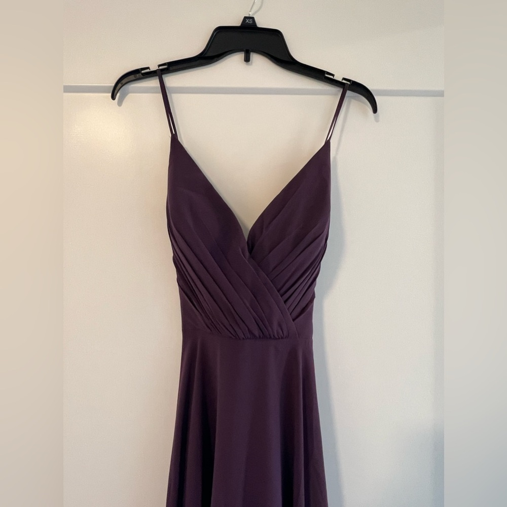 Plum bridesmaids dress